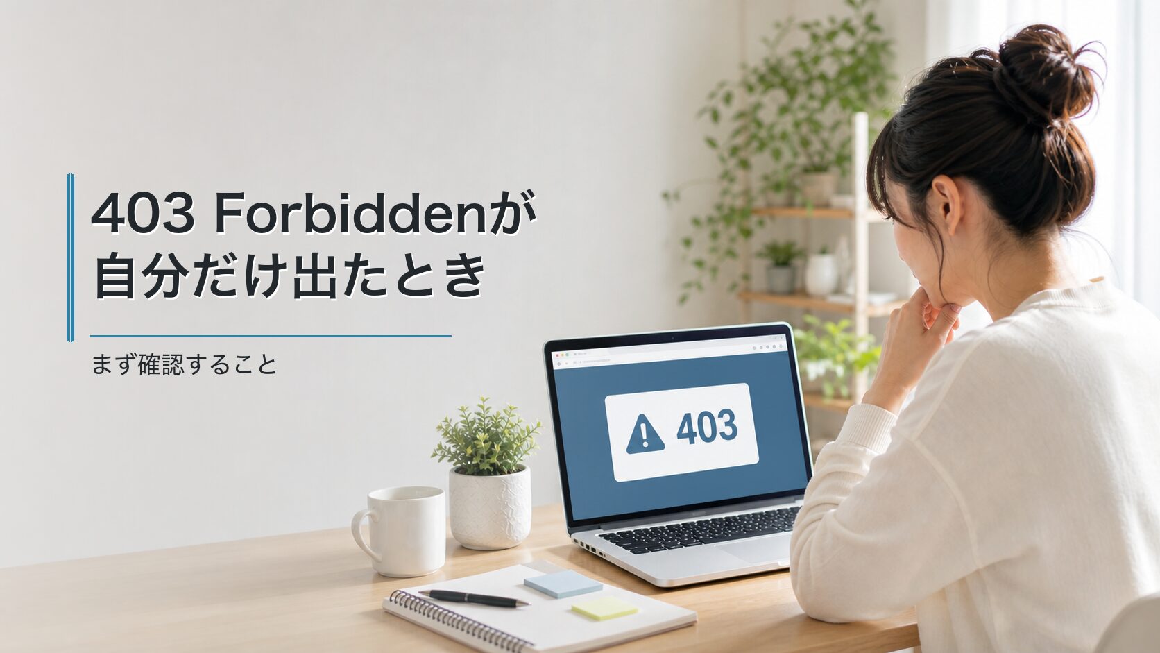 403 Forbiddenが｜自分だけ出たとき｜まず確認すること