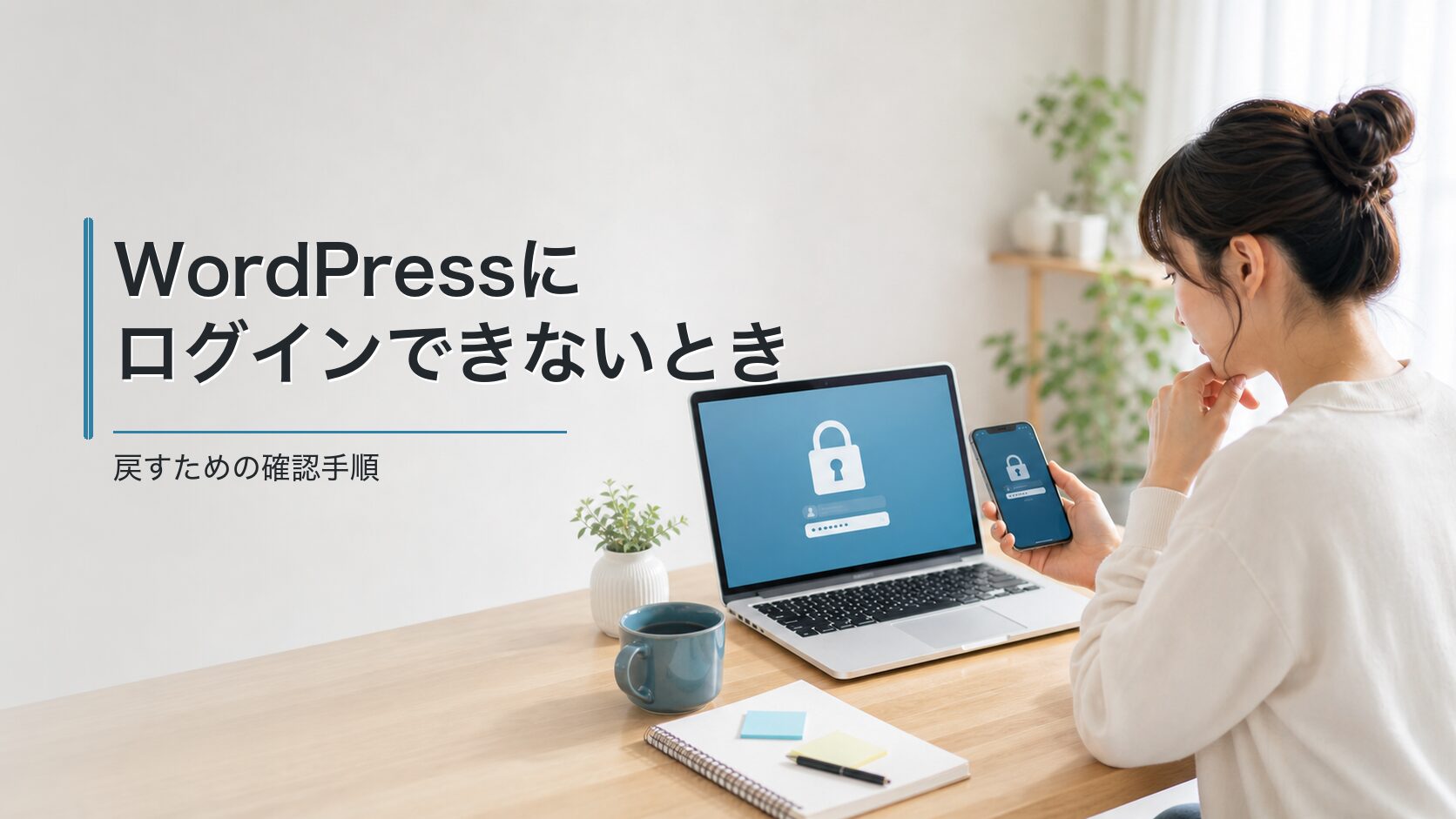 WordPressに｜ログインできないとき｜戻すための確認手順